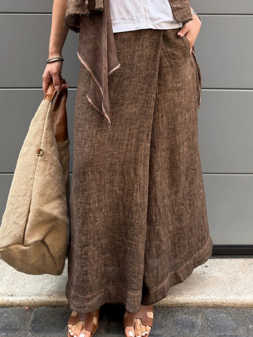 Agatha™– Elegantit Leveälahkeiset Housut
