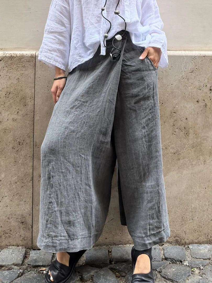 Agatha™– Elegantit Leveälahkeiset Housut