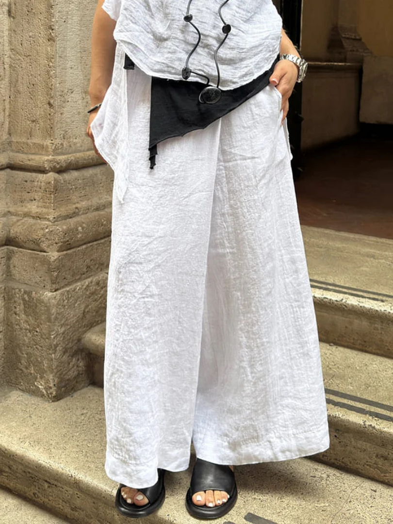 Agatha™– Elegantit Leveälahkeiset Housut
